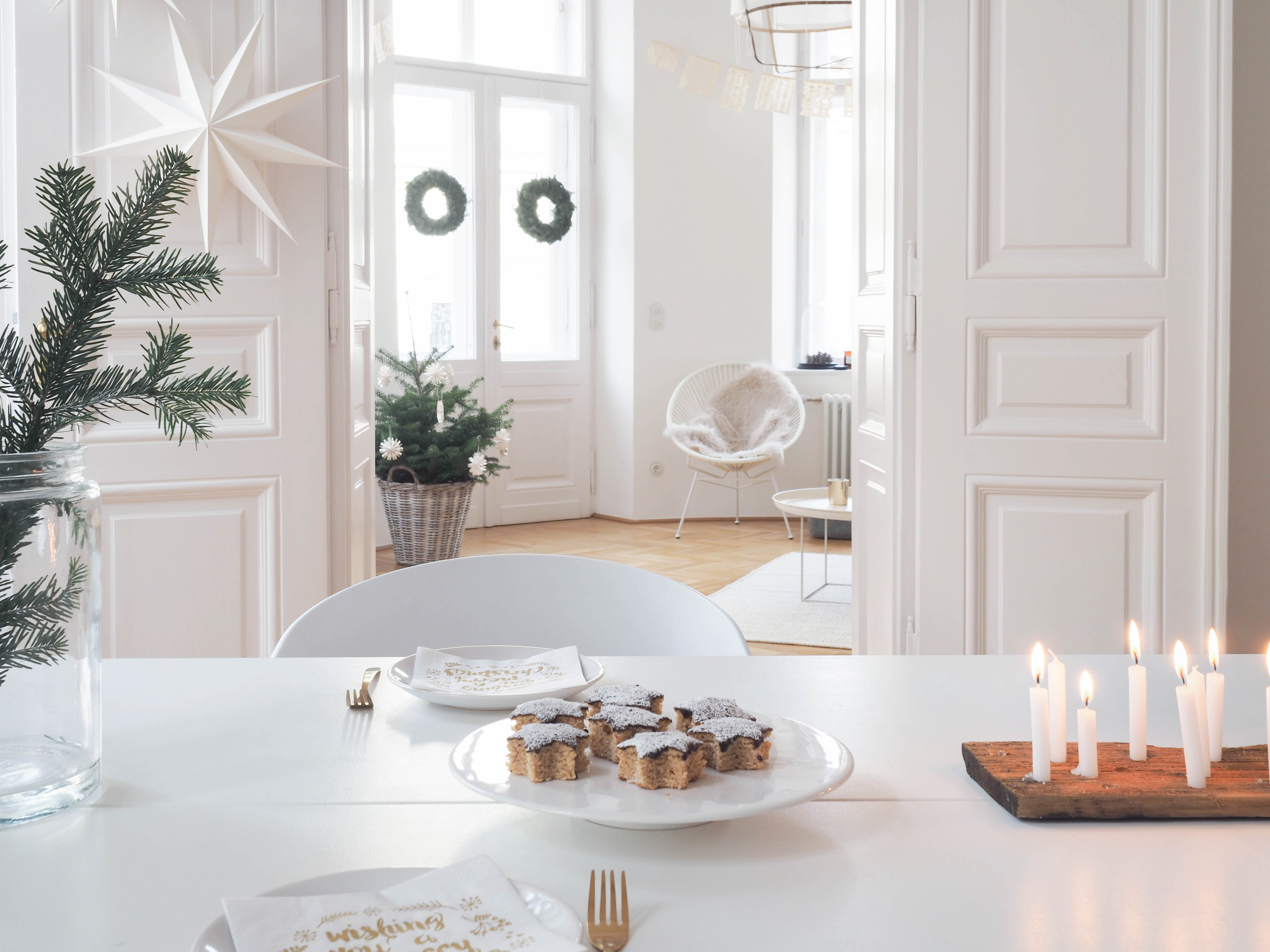 White Christmas Decoration Scandinavian Christmas
