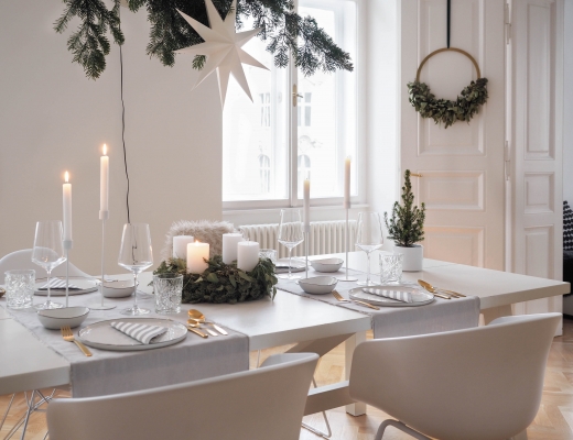 Scandinavian Christmas Table Setting Cooee Candleholder Weihnachtstisch Traumzuhause
