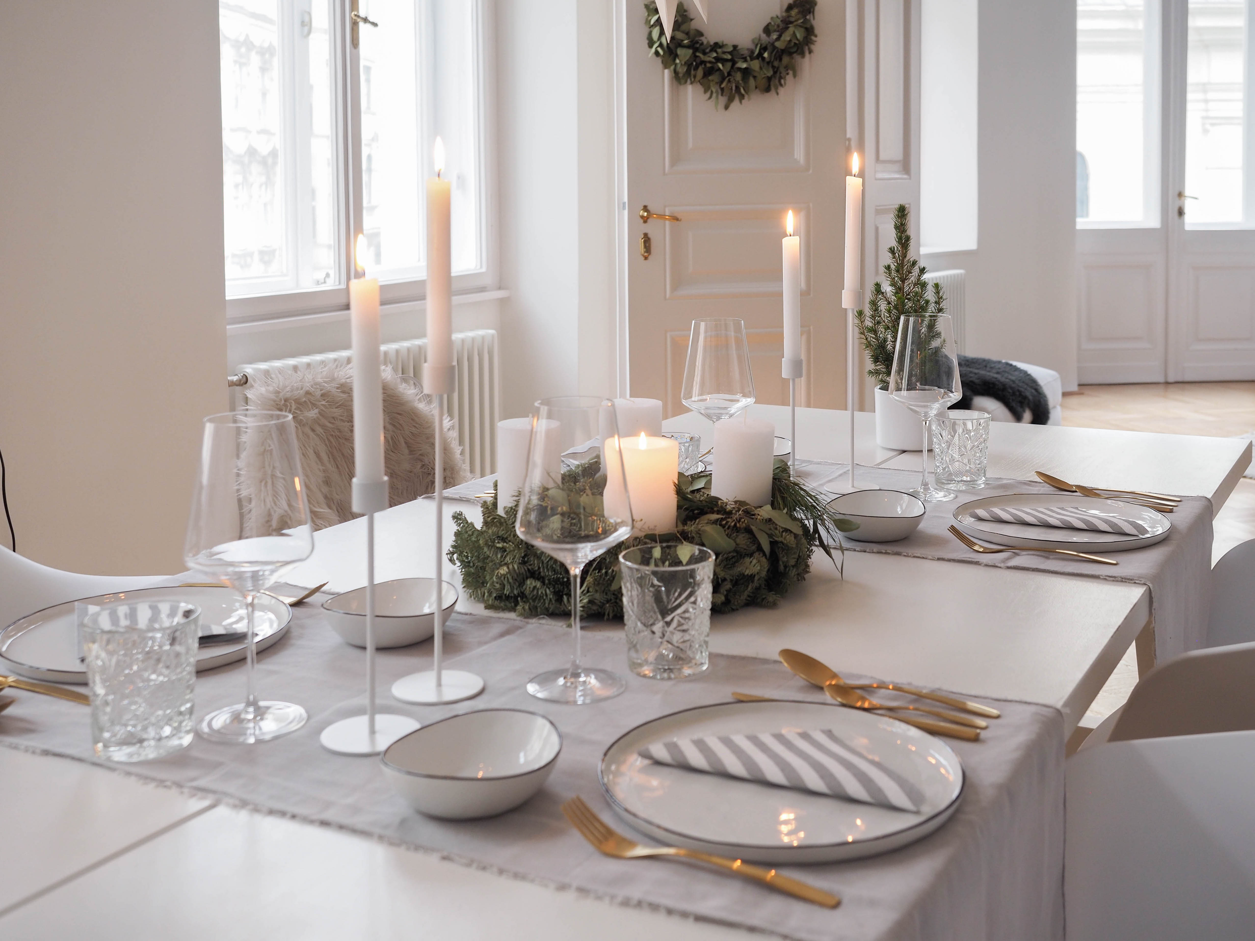 Scandinavian Christmas Table Setting Cooee Candleholder Weihnachtstisch Traumzuhause Weihnachten Altbau 
